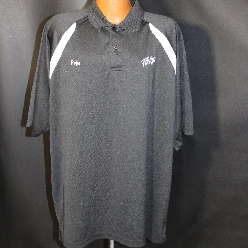 FAYGO Beverage Company Men's B&W Polo Soda Pop